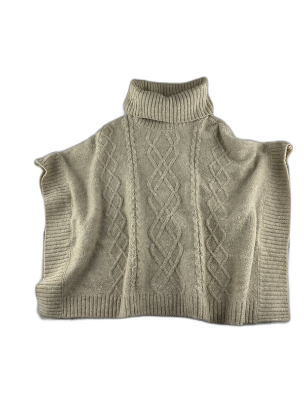 Mango - Pull poncho beige torsadé - taille 5 ans - seconde main