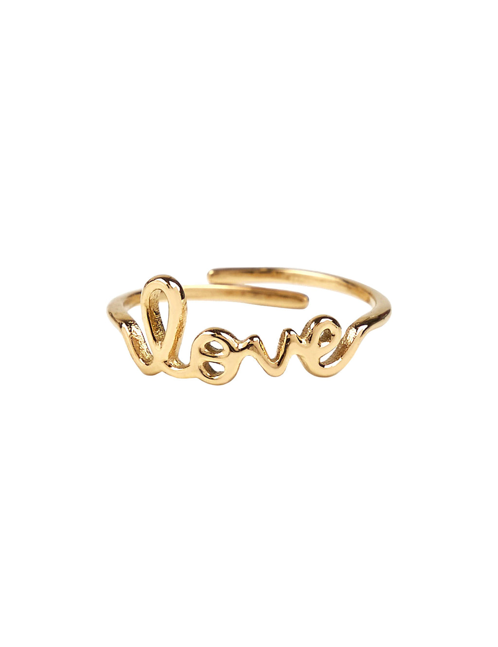 Bague ajustable en acier inoxydable Love