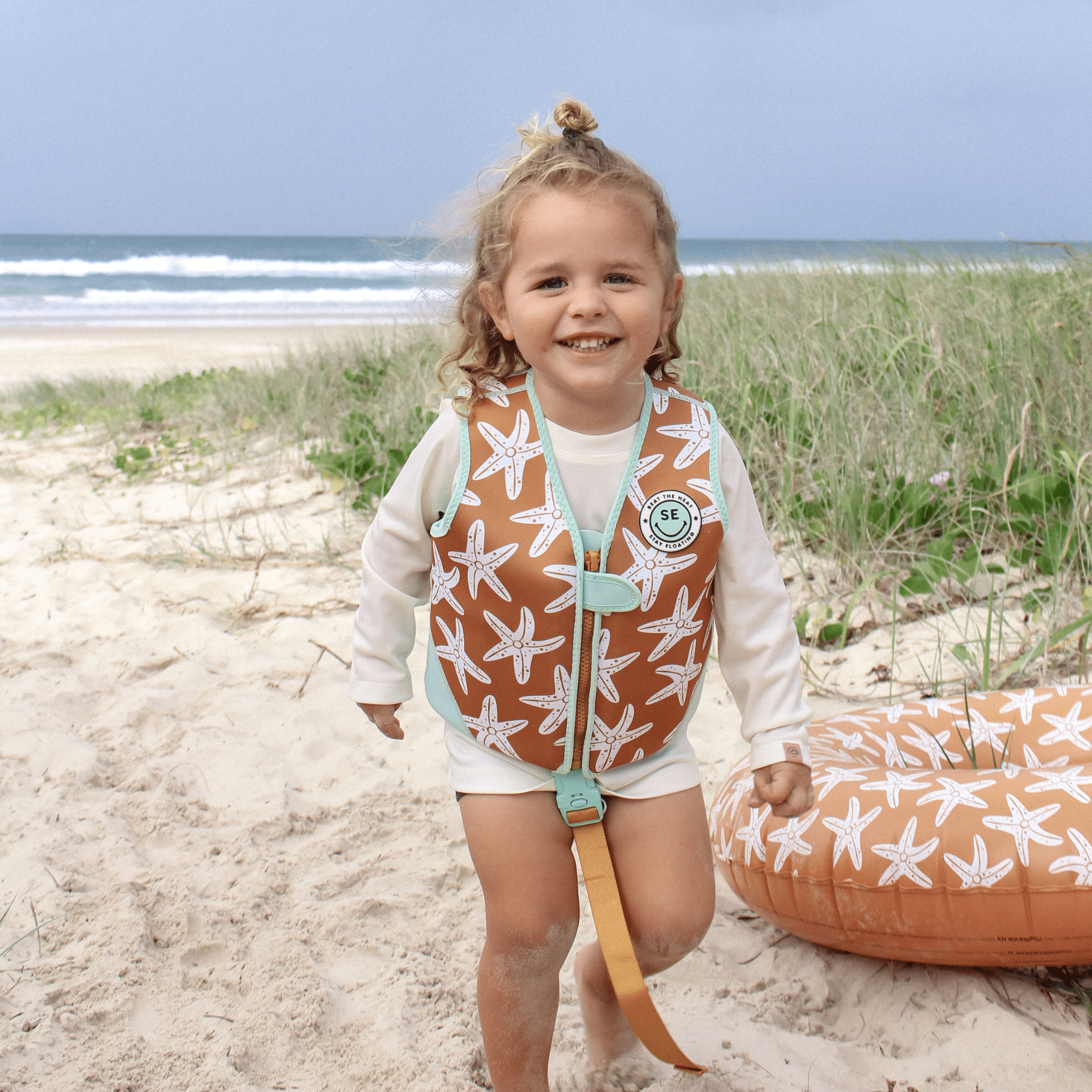 Gilet de natation - Orange - Seastar - 3/6 Ans