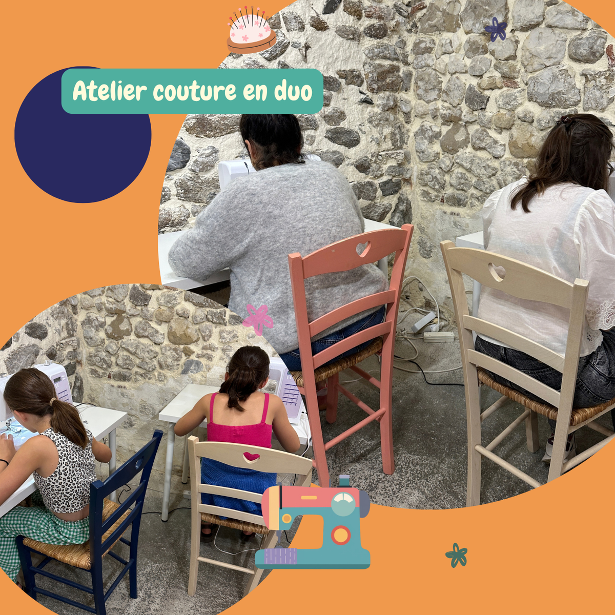 Atelier couture en duo à La Rochelle – Parent-enfant, amis & couples