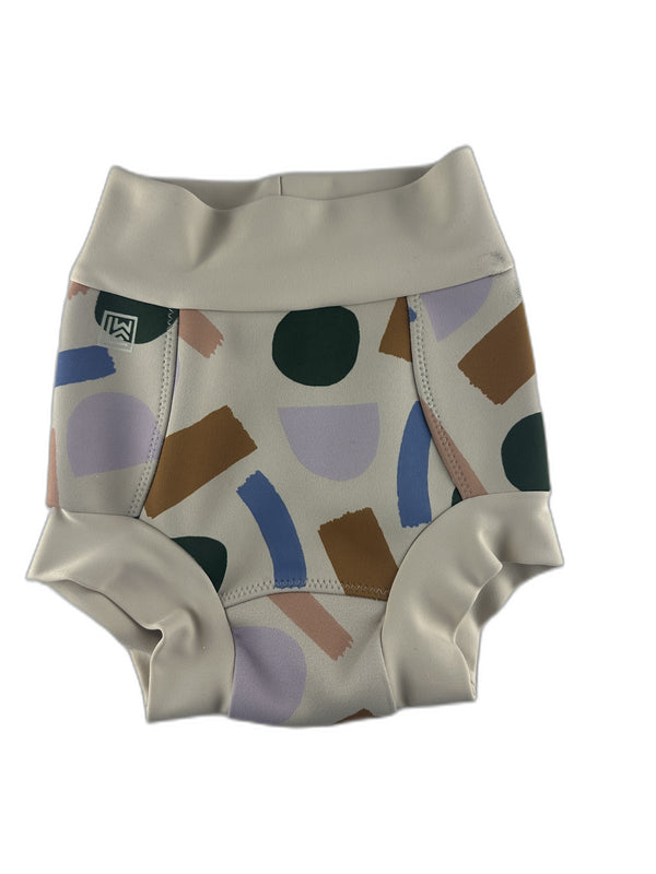 LIEWOOD- Culotte de maillot de bain beige avec motifs colorés - taille 6/12 mois - seconde main