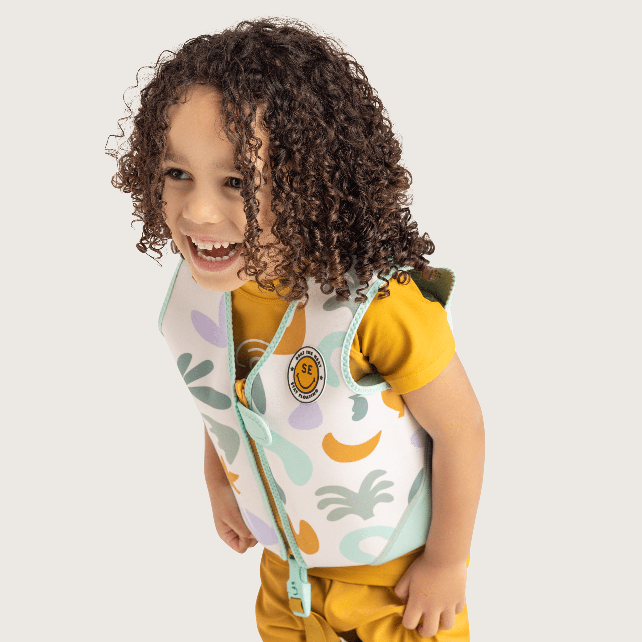 Gilet de natation - Multicolore - Abstrait - 3/6 Ans