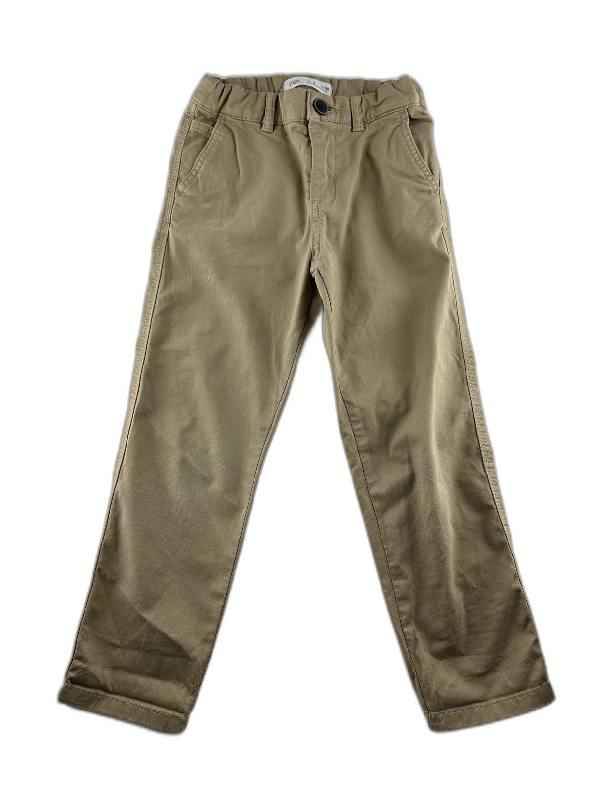 Zara - Pantalon chino beige a uni - taille 6 ans - seconde main