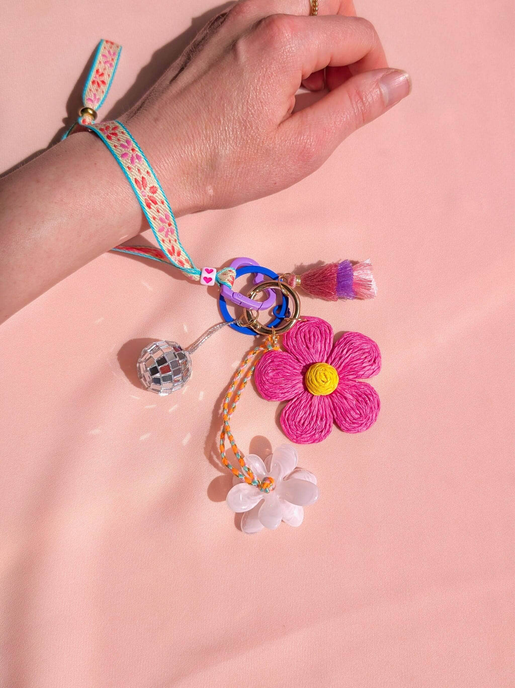 Grigri de sac & porte-clés – BLOOM: Rose