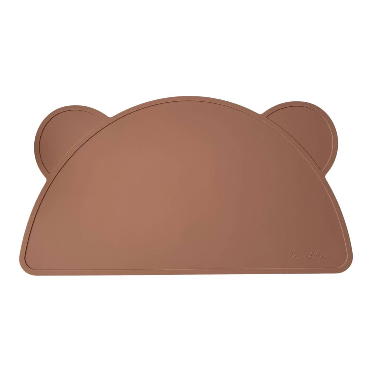 Set de table bébé en silicone ourson beige
