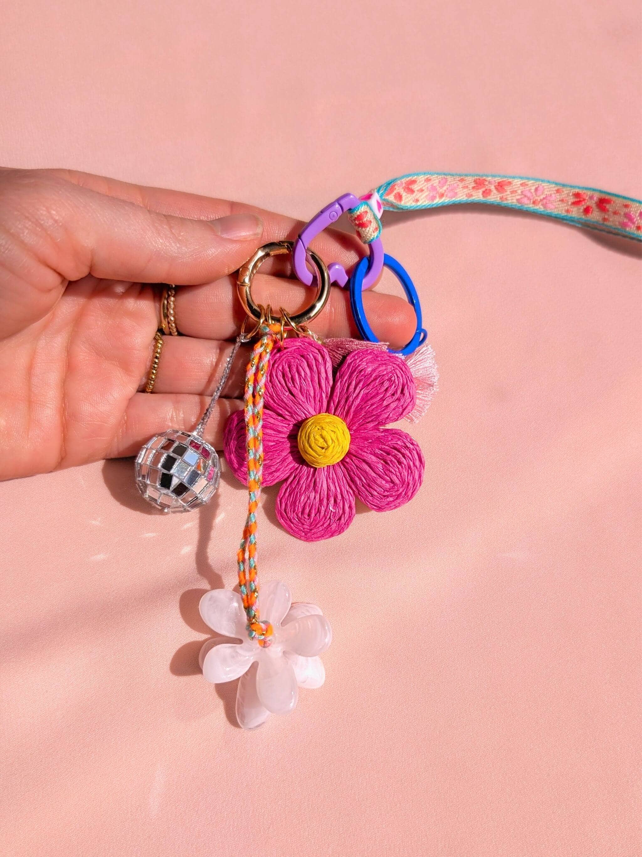 Grigri de sac & porte-clés – BLOOM: Orange