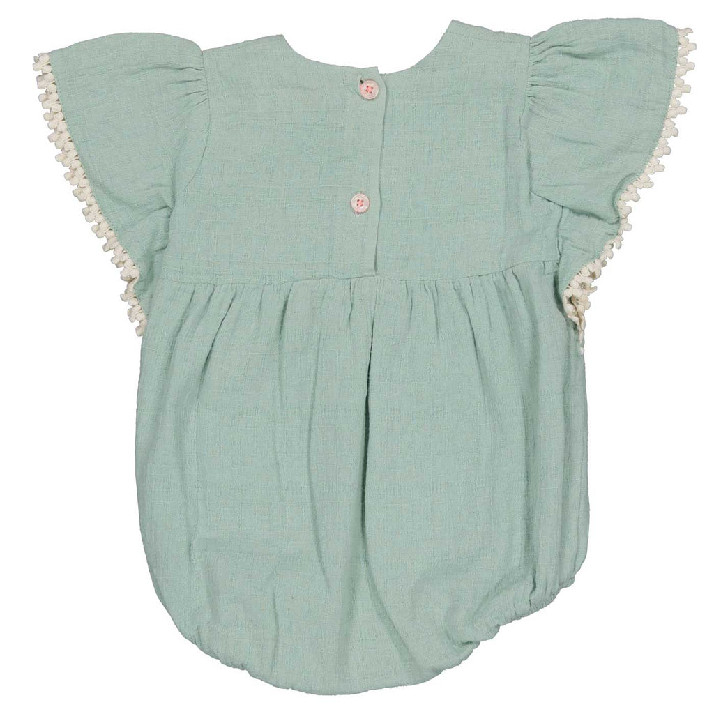 Barboteuse coton brodé,