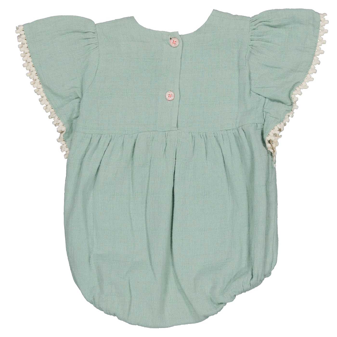 Barboteuse coton brodé,