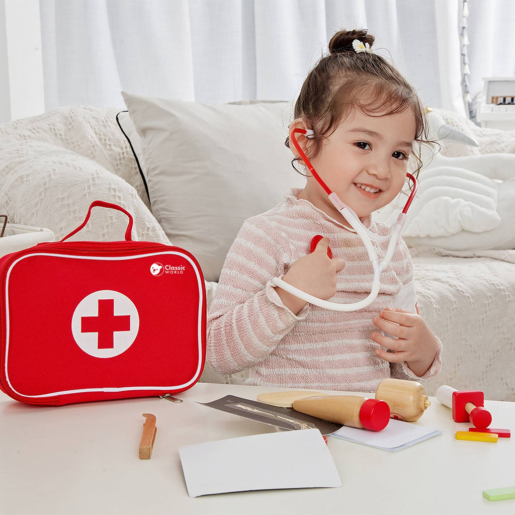 Ensemble de docteur classique rouge: Ab 3 Jahre / 22,5x17x8 cm