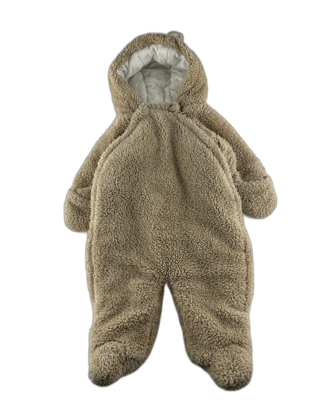 Boutchou - Combinaison pilote doudou coloris beige  - taille 3 mois - seconde main