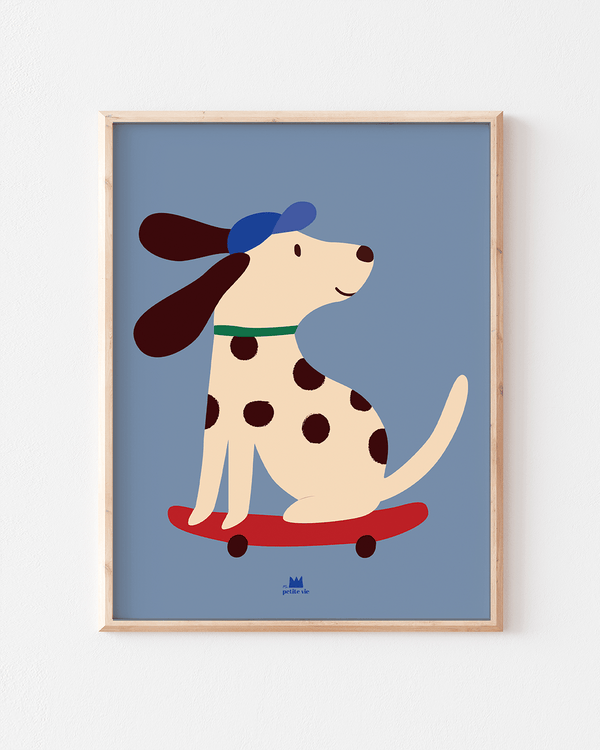 Affiche - Dalmatien skate (30 x 40 cm)