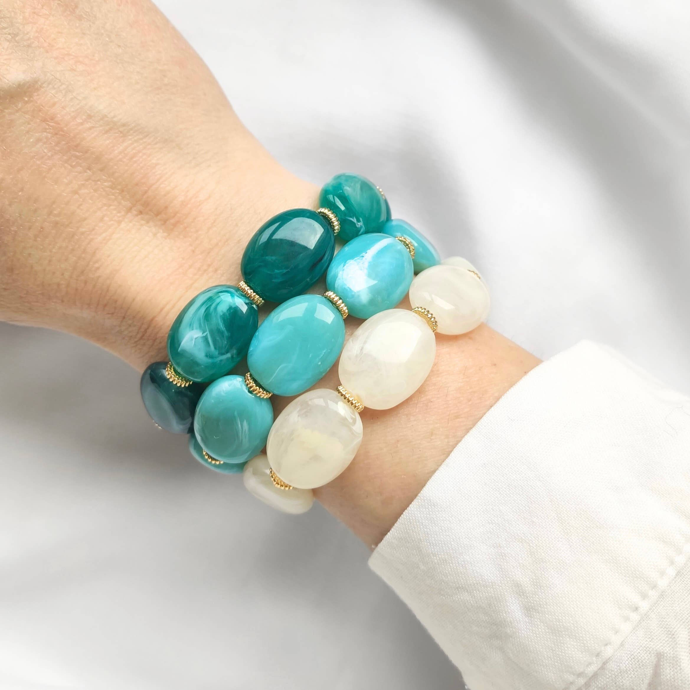 Bracelet JANE: Jaune / S/M = 18 cm