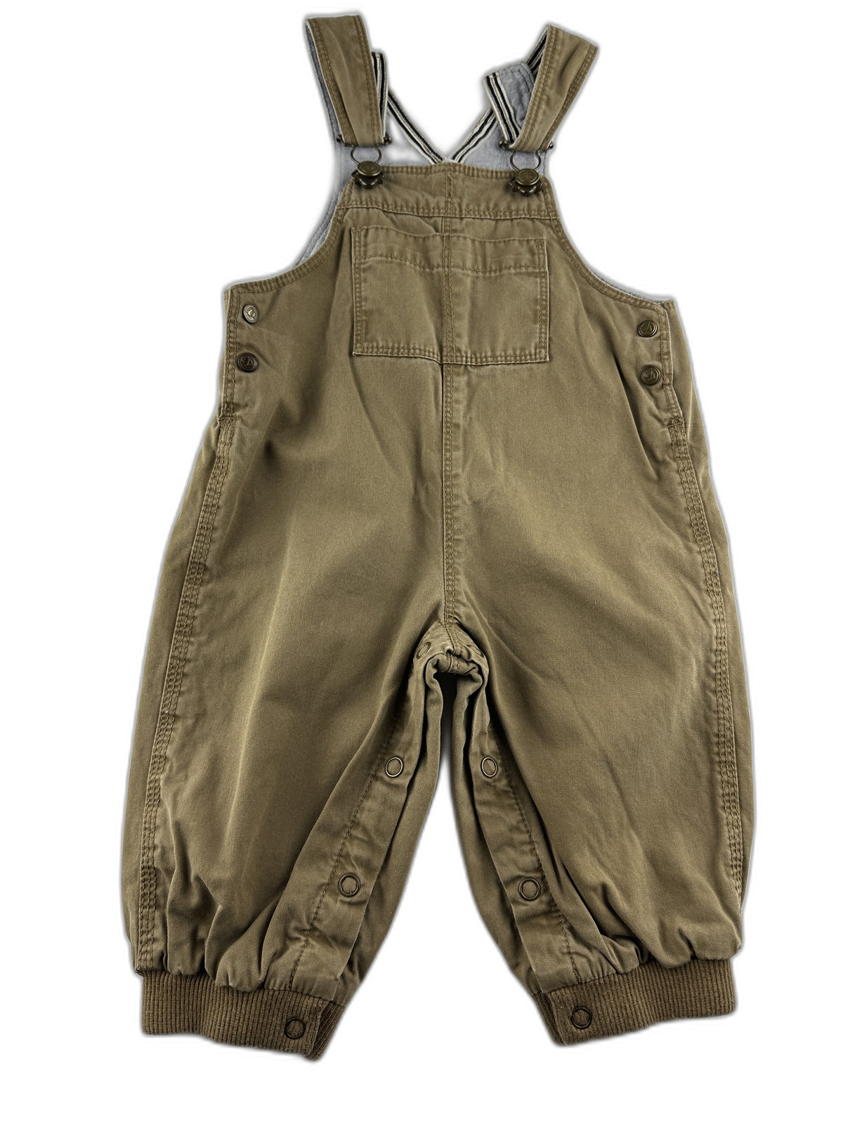 Petit Bateau- Salopette pantalon beige - taille 6 mois / 67 cm - seconde main