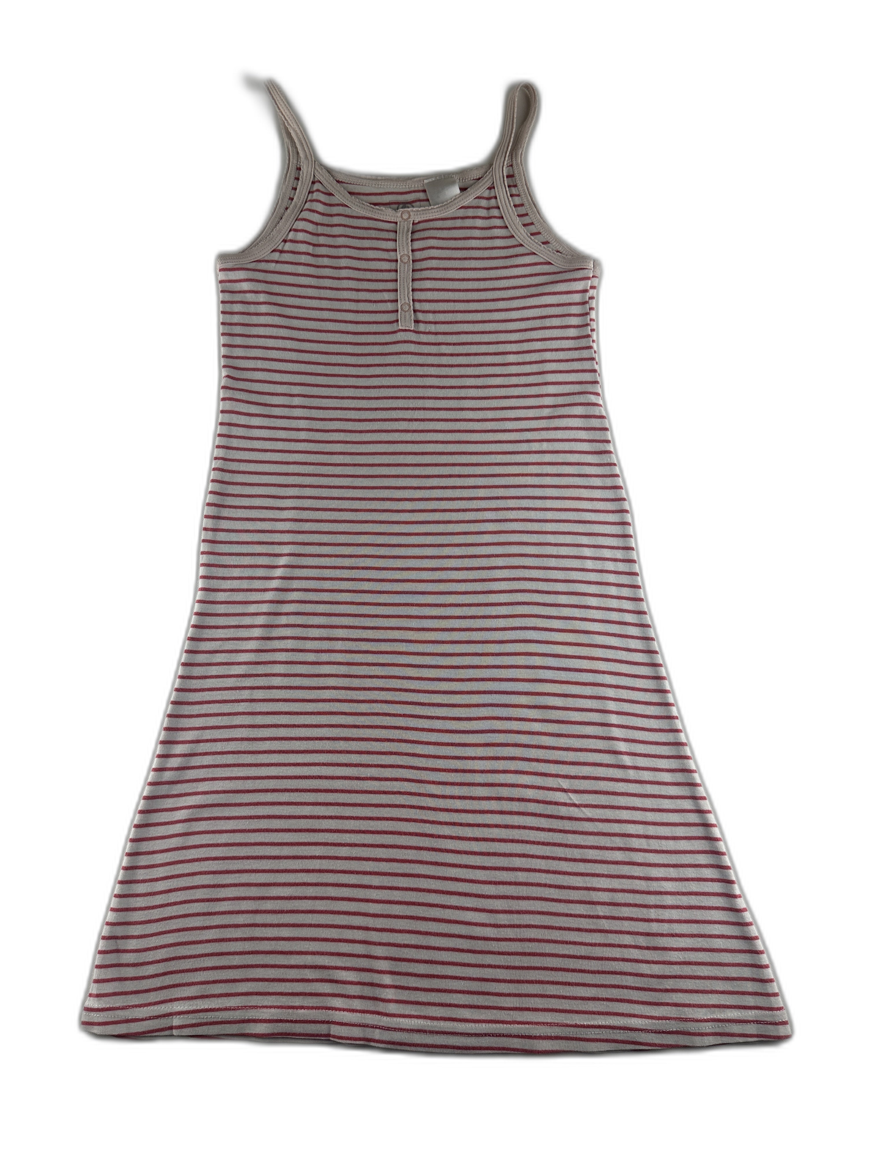 Petit Bateau - Chemise de nuit bretelles rayée - taille 10 ans - seconde main