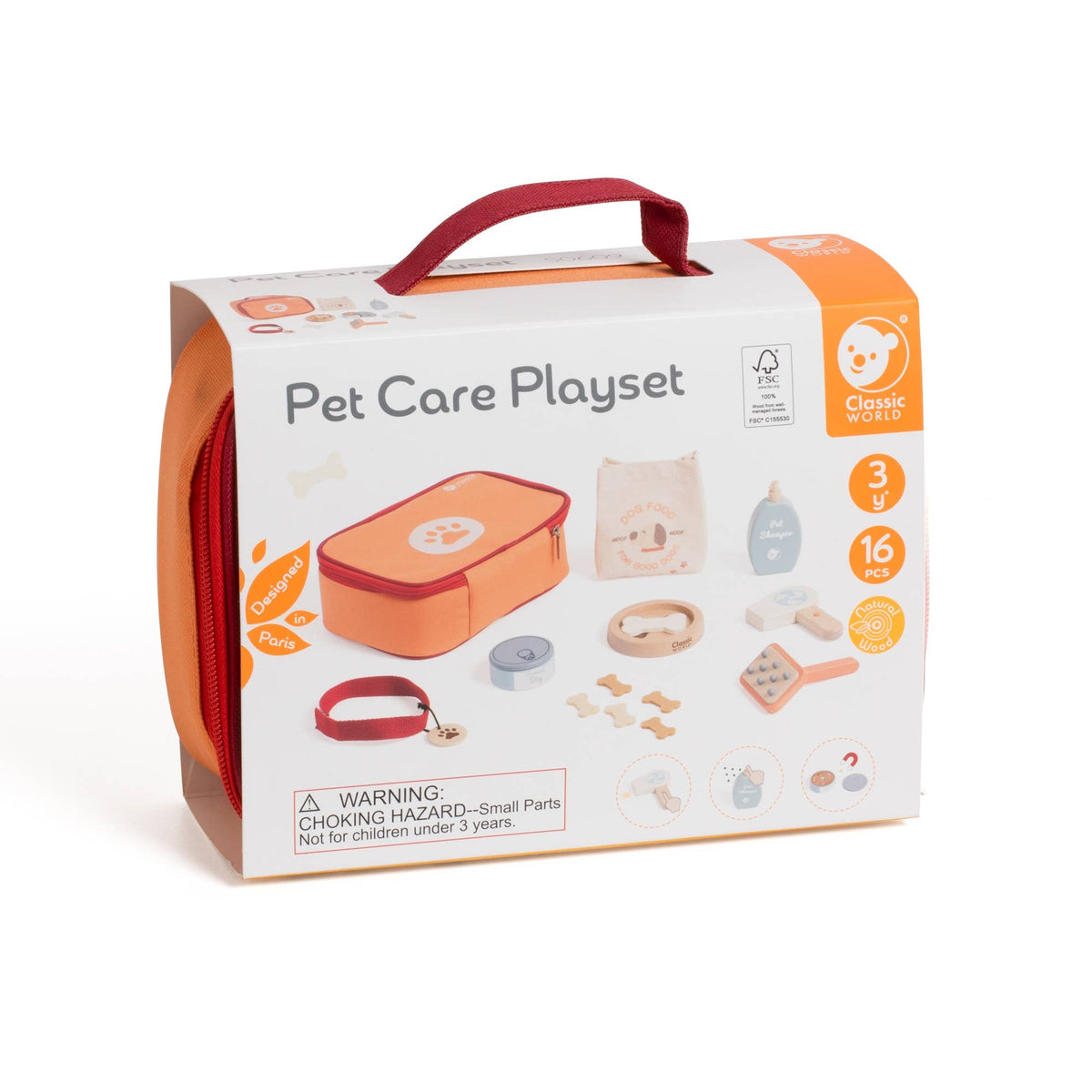 Ensemble de soins pour peluche Classic World: 23x17x8 cm / À partir de 3 ans