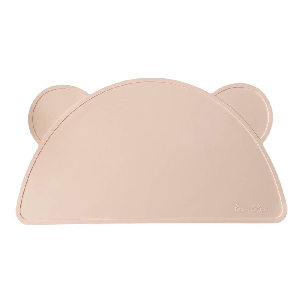 Set de table bébé en silicone ourson beige