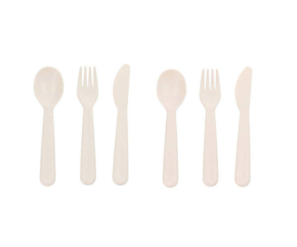 Set de 6 couverts ivoire