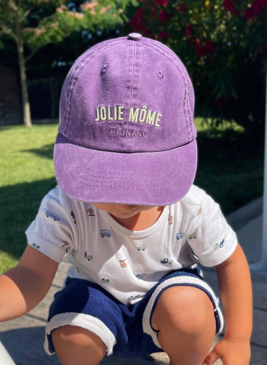 Casquette délavée enfant - Violet - 2 à 5 ans