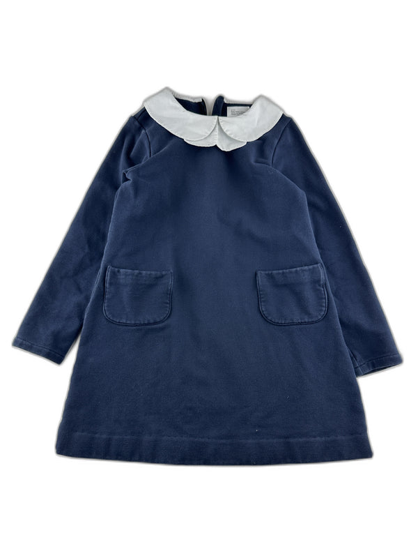 Jacadi - Robe marine et son col blanc - taille 7 ans - seconde main