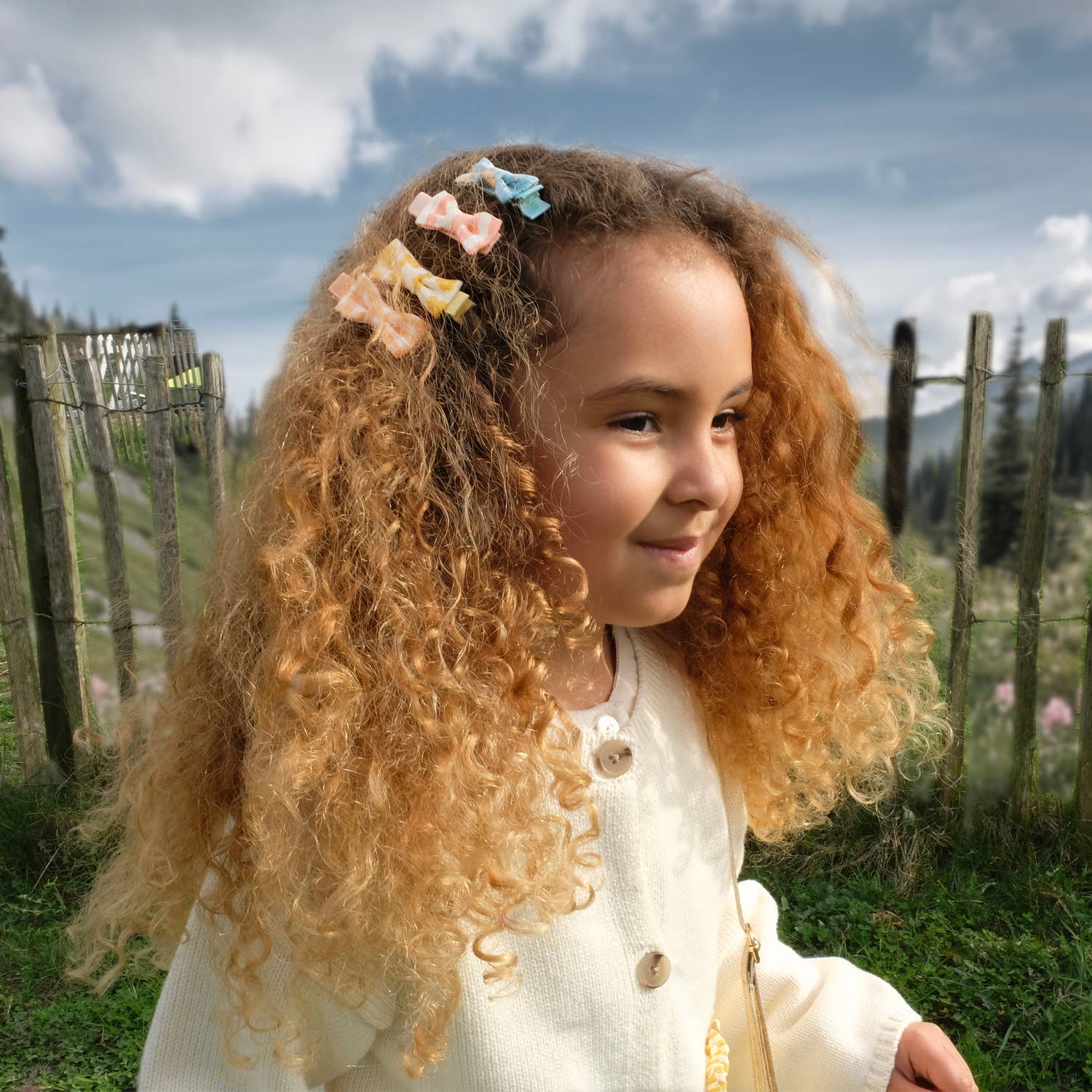 Ensemble de mini-pinces à nœud floral Heidi