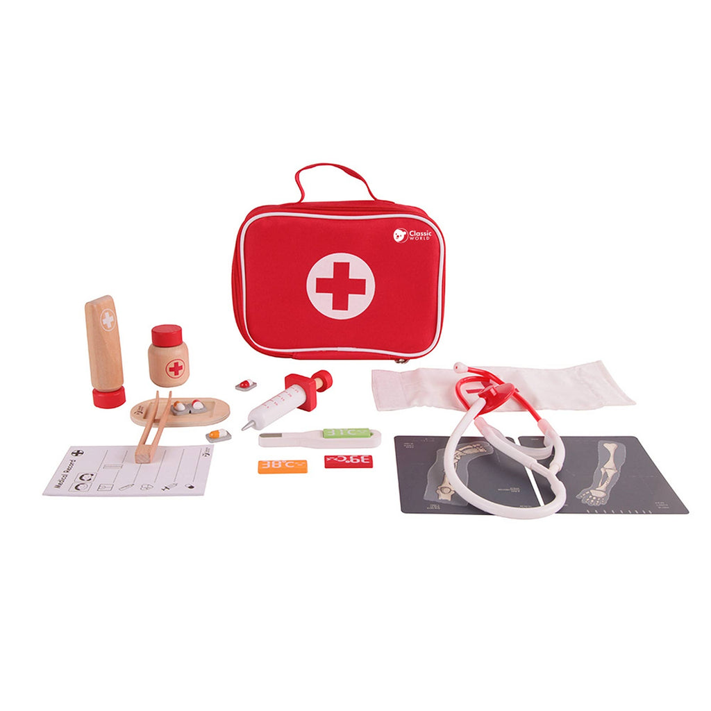 Ensemble de docteur classique rouge: Ab 3 Jahre / 22,5x17x8 cm
