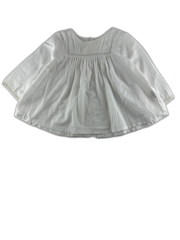 Bout'chou - Blouse blanche - taille 12 mois - seconde main