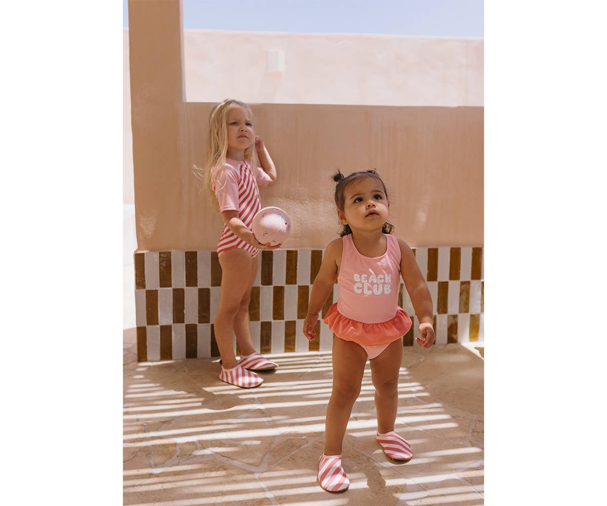 Chaussons d'eau -enfant - Rayures Bloom & Blush - taille 20-21