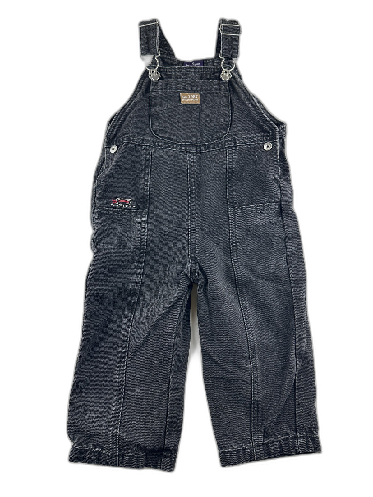 Sergent Major - Salopette noire - taille 24 mois - seconde main