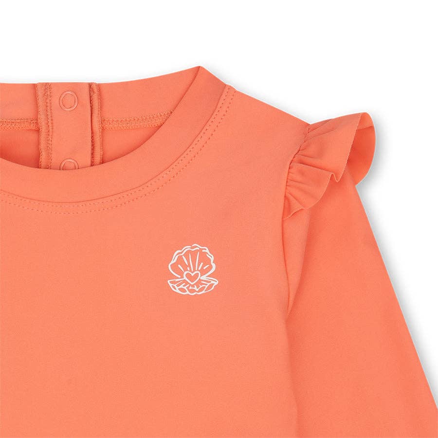 T-shirt UV de natation à manches longues - Rose - Shell Tastic: 98/104