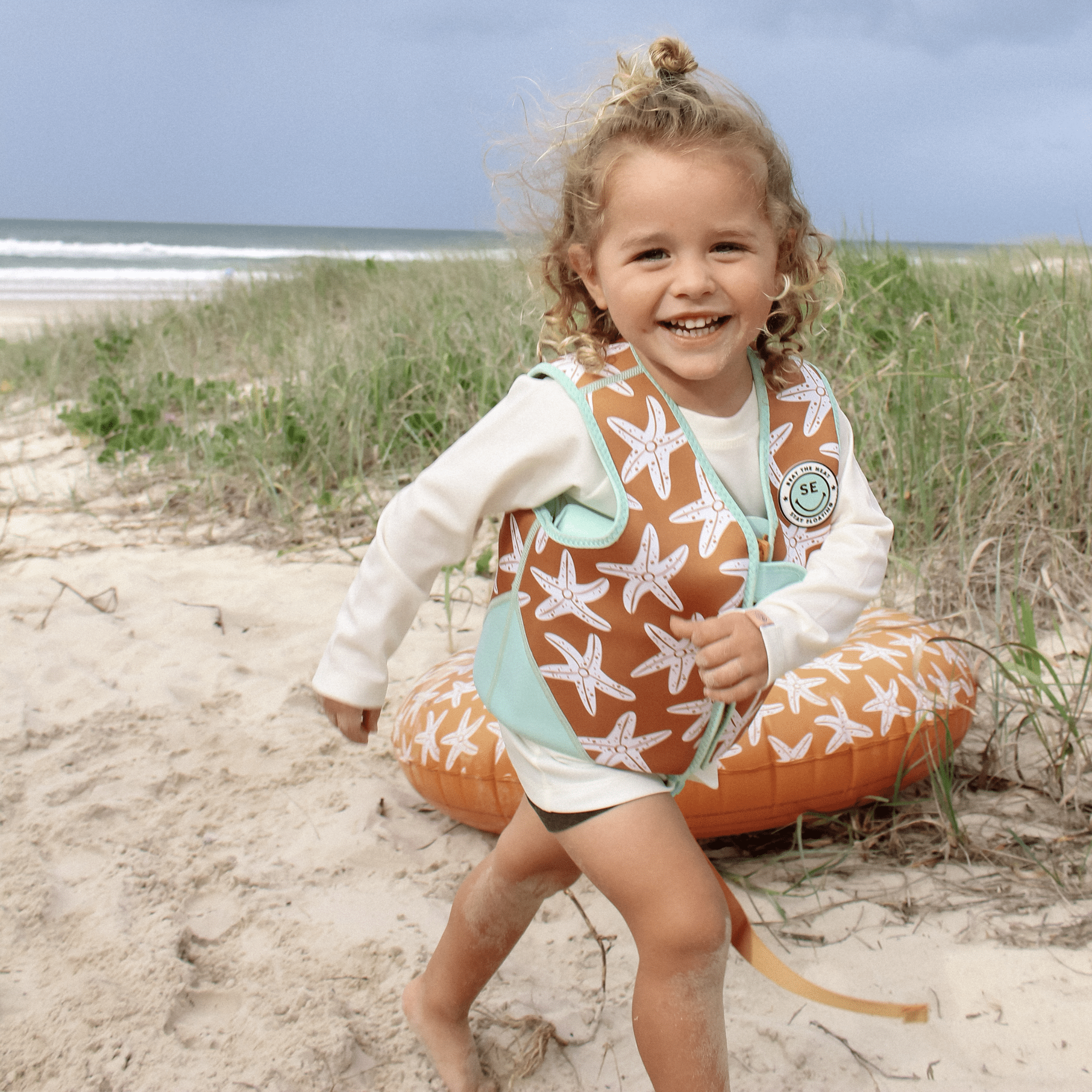 Gilet de natation - Orange - Seastar - 3/6 Ans