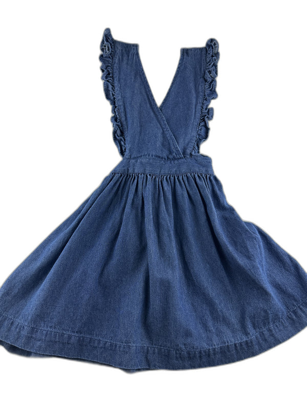 Monoprix kids - Robe chasuble jeans - taille 8 ans - seconde main