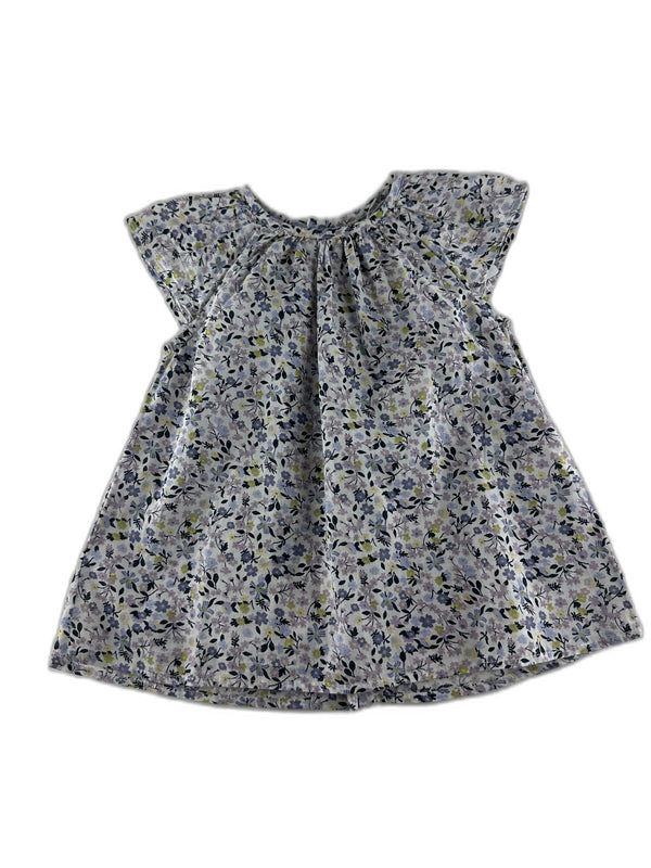 Bout'chou - Robe blanche imprimée fleurettes - taille 18 mois - seconde main