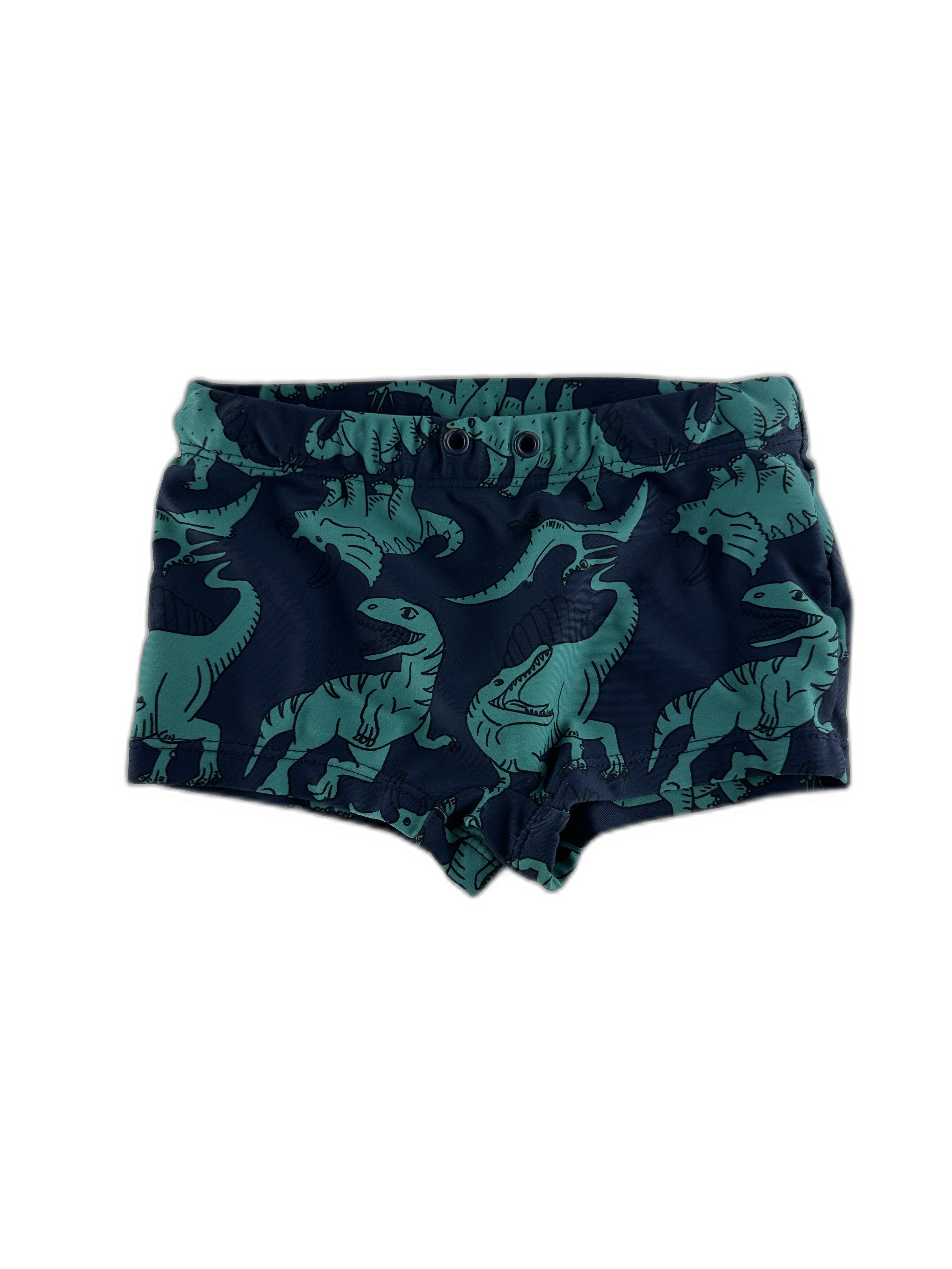 Inconnu - Short de bain marine a dinosaure - taille 4 ans - seconde main
