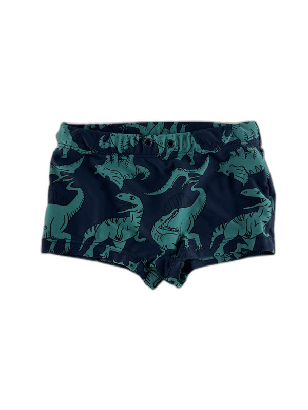 Inconnu - Short de bain marine a dinosaure - taille 4 ans - seconde main