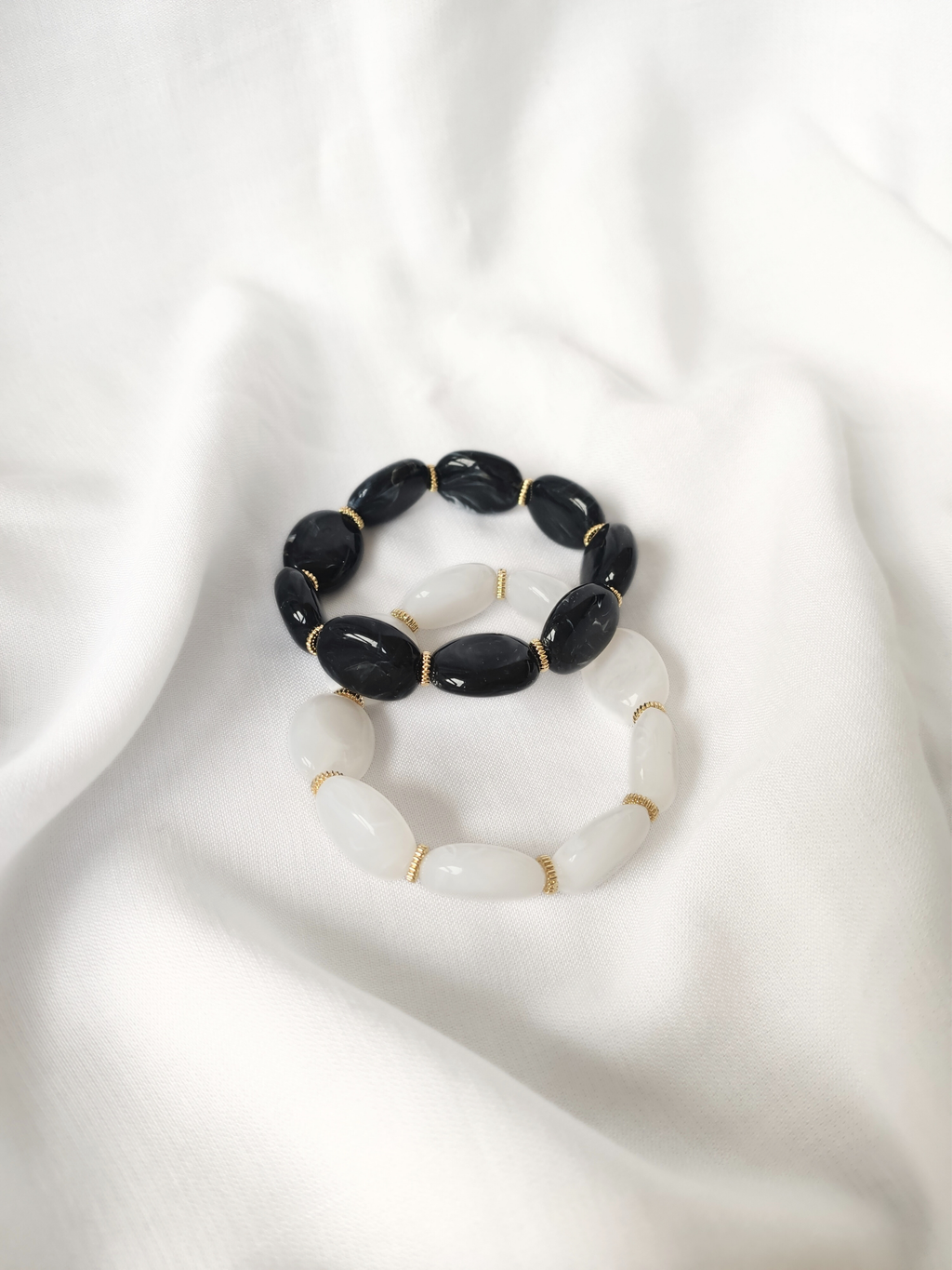 Bracelet JANE: Rose pêche / S/M = 18 cm