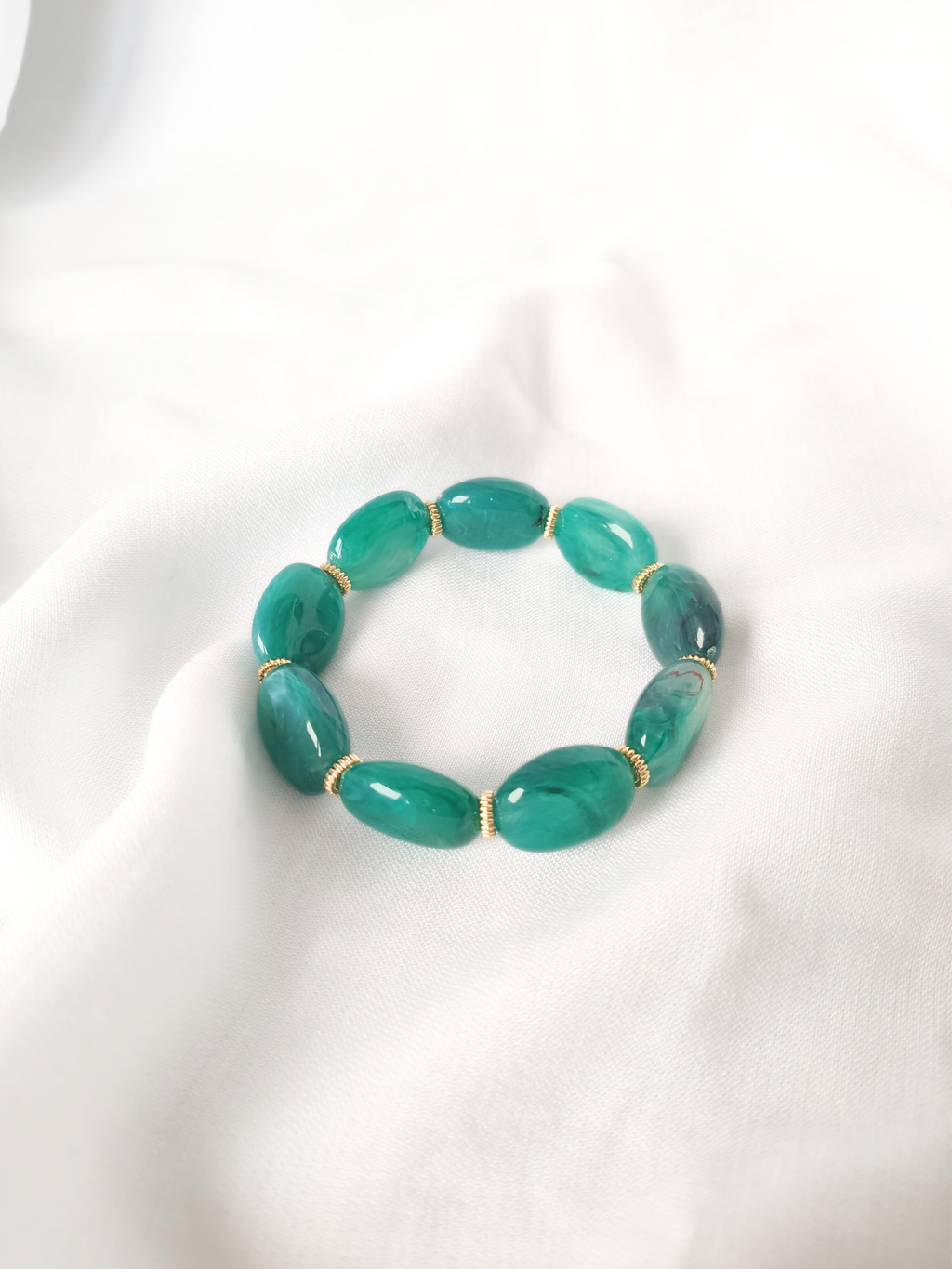 Bracelet JANE: Rose pêche / S/M = 18 cm