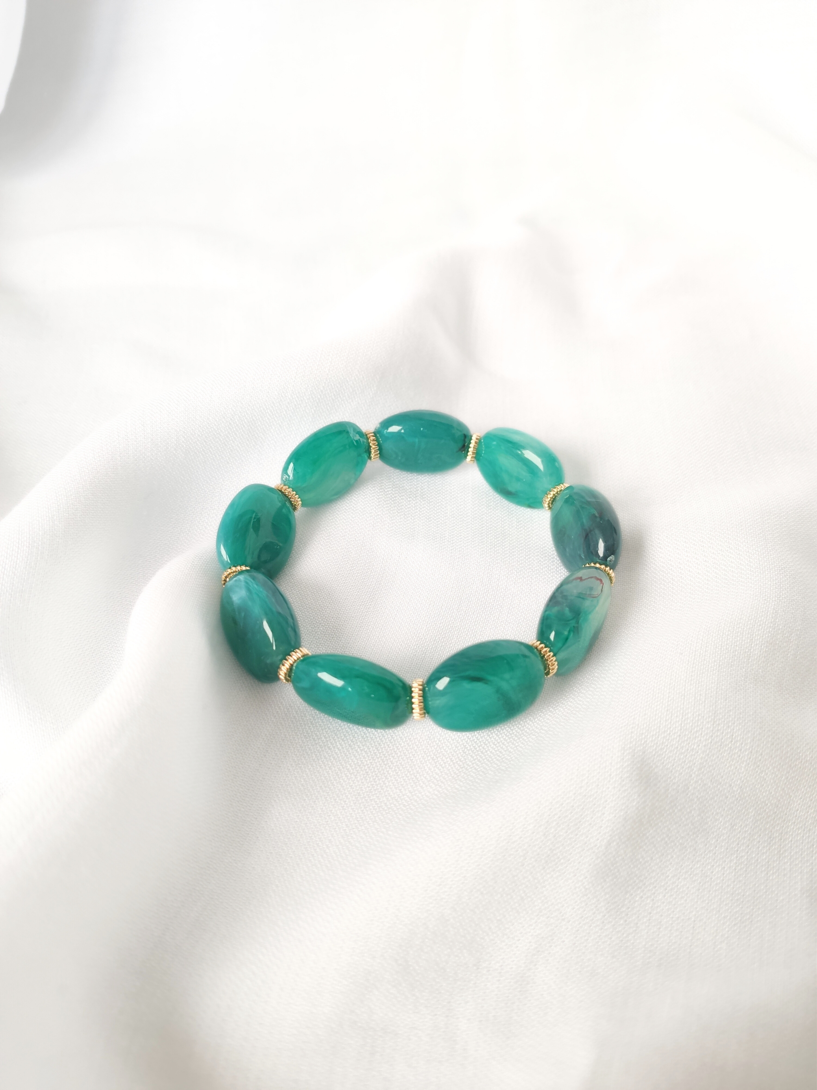 Bracelet JANE: Rose pêche / S/M = 18 cm