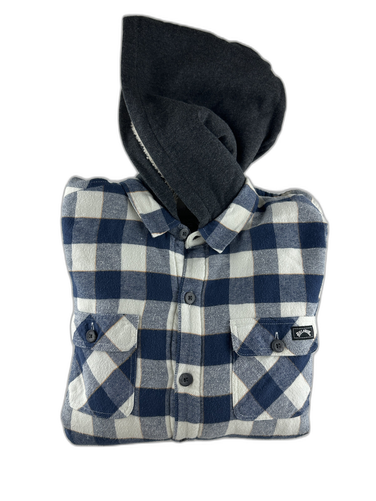 Billabong - Veste surchemise flanelle doublée à capuche à carreaux - taille 14 ans - seconde main