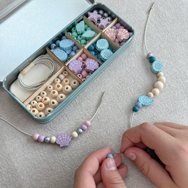 Kit de perles pour bracelet de coquillages