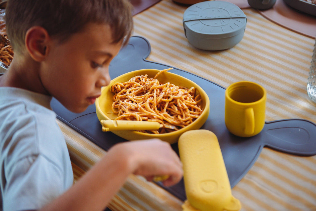 Assiette en silicone avec ventouse - Enfant - coloris Alfie Moutarde -
