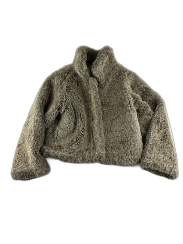 Marese - Veste en fausse fourrure beige - taille 8 ans - seconde main