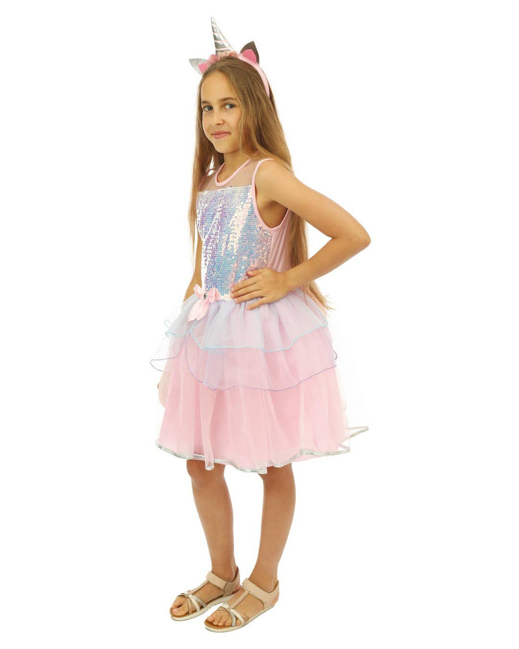 Costume Licorne - Rose - Enfant Fille - 5/6 Ans