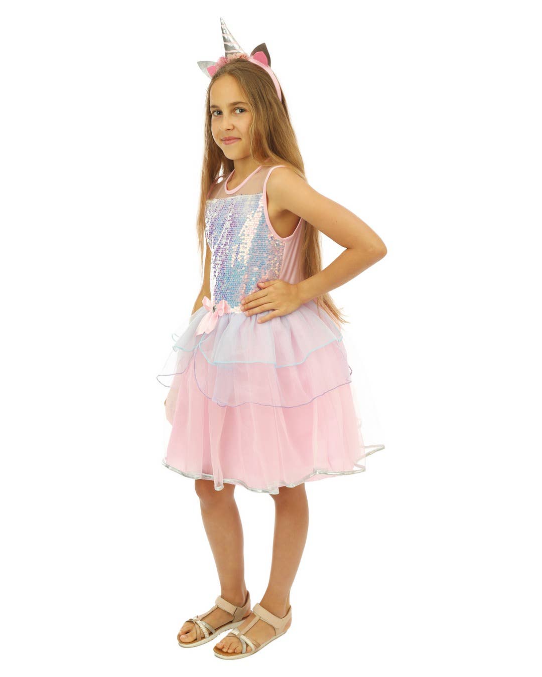 Costume Licorne - Rose - Enfant Fille - 5/6 Ans