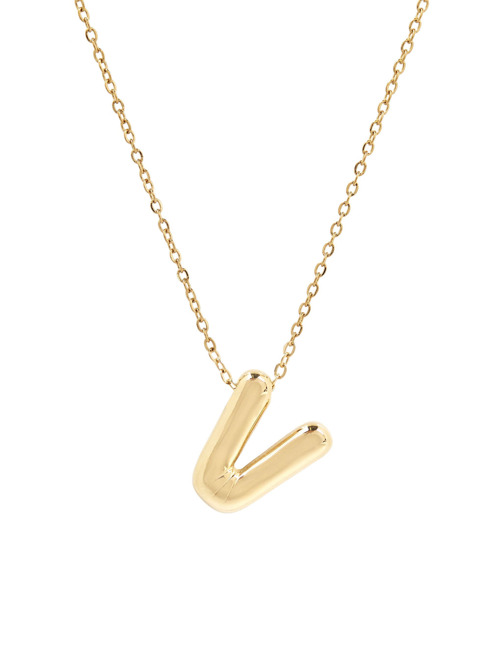 Collier initiale 3D en forme de ballon: J