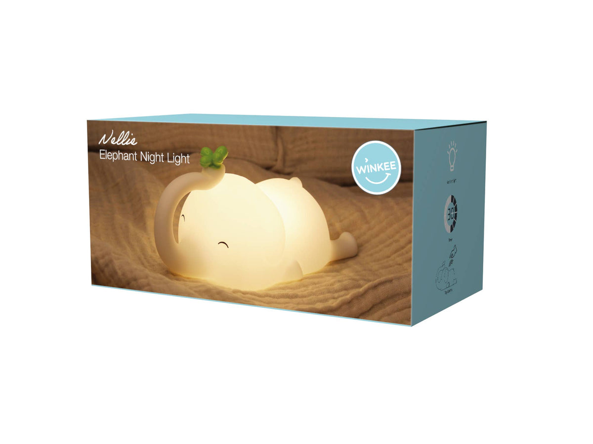 Veilleuse enfant en silicone Éléphant Nellie
