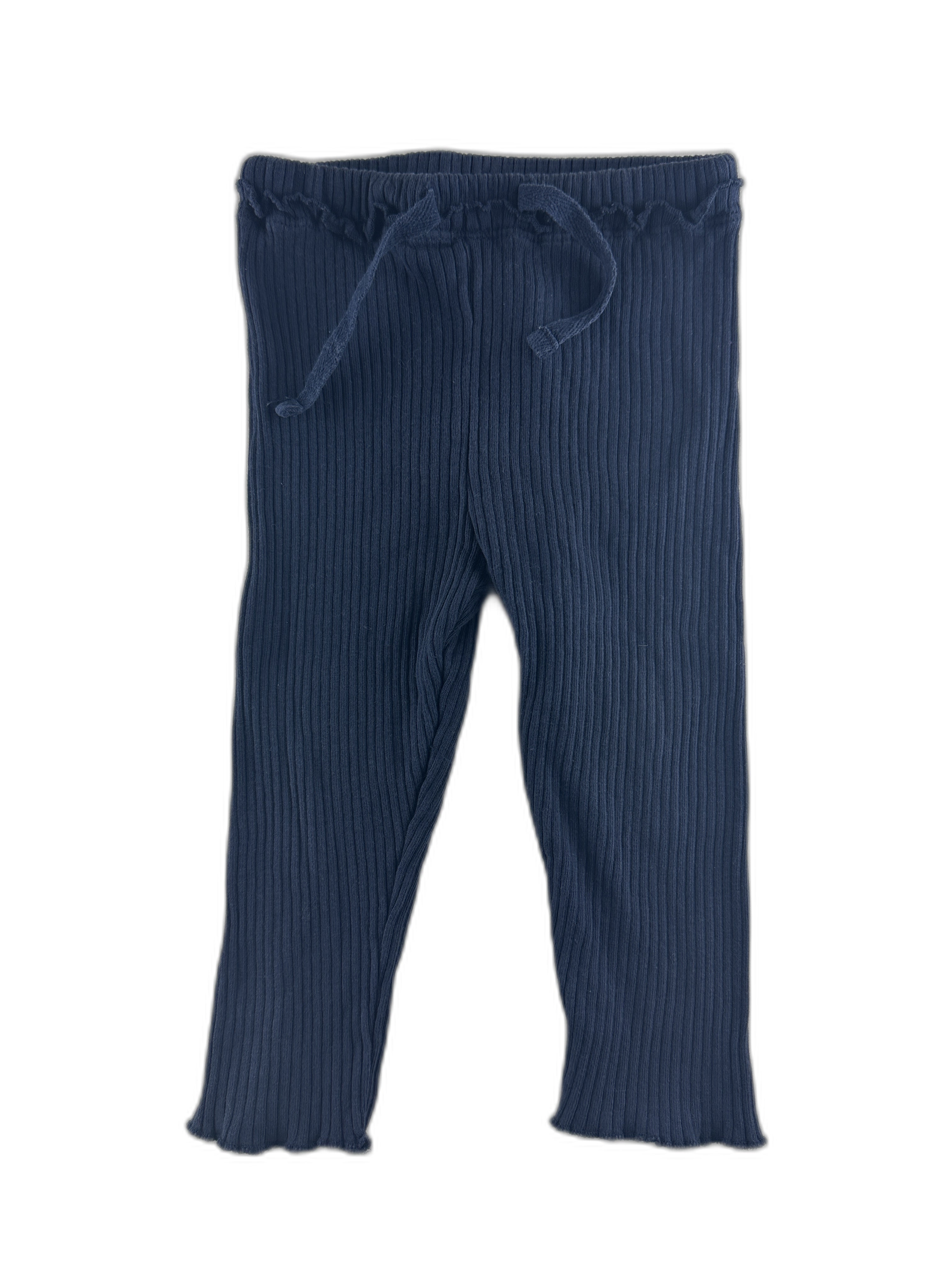 Bout'chou- Legging côtelé bleu marine -9 mois - seconde main