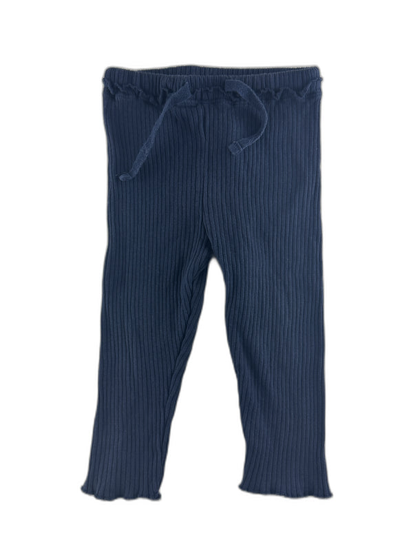Bout'chou- Legging côtelé bleu marine -9 mois - seconde main
