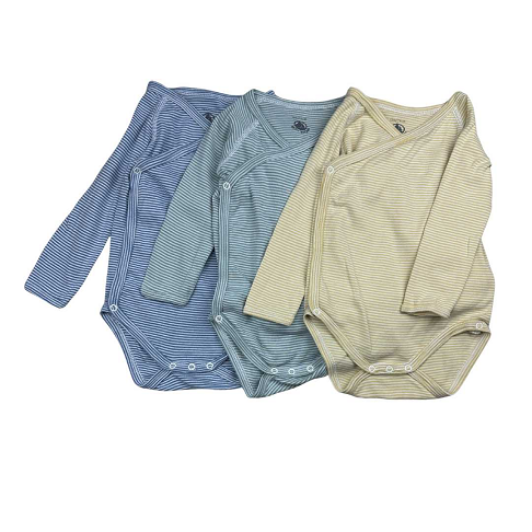 Lot de 3 bodies, 12 mois