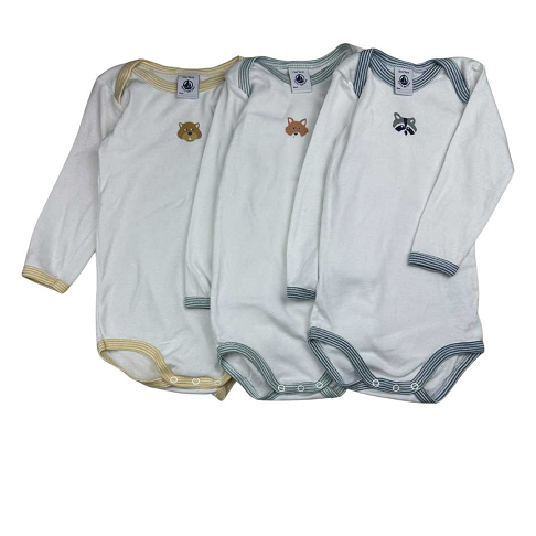 Lot de 3 bodies manches longues