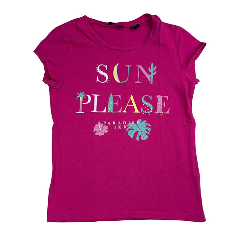 Tee-shirt fuchsia manches courtes